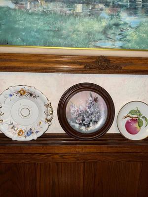 Sale Photo Thumbnail #285: P76-framed print and decorative plates

44 1/2 inches wide
35 1/2 inches tall