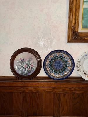 Sale Photo Thumbnail #284: P76-framed print and decorative plates

44 1/2 inches wide
35 1/2 inches tall
