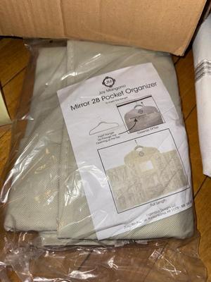 Sale Photo Thumbnail #342: P58-large box of nonslip hangers, Closet organization items