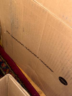 Sale Photo Thumbnail #359: P54-large box of nonslip hangers
