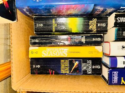 AUTHORS SUCH AS GREG PATTERSON, STEVEN KING, GENE WOLFF AND AN ASSORTMENT OF STAR TREK BOOKS