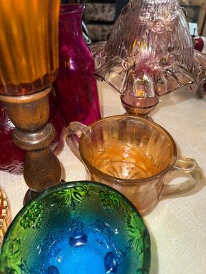 Sale Photo Thumbnail #451: P30-colored glass decor items