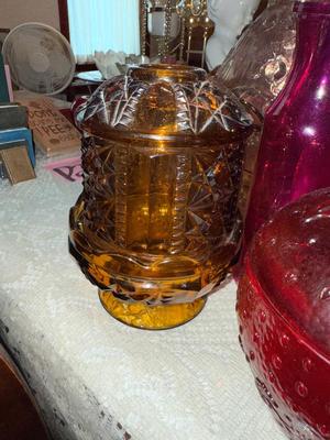 Sale Photo Thumbnail #450: P30-colored glass decor items
