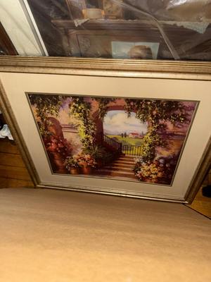 Sale Photo Thumbnail #516: P18-Large framed art