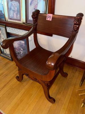 Sale Photo Thumbnail #545: P9-Beautiful Carved Chair