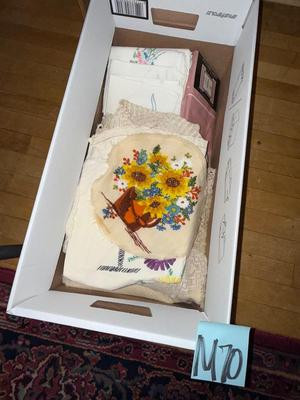 Sale Photo Thumbnail #772: M70- Box of linens