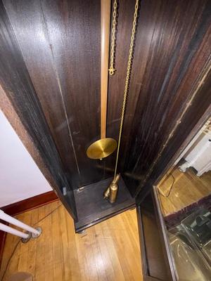 Sale Photo Thumbnail #787: M66-Large Grandfather Clock

80 1/2 inches tall

23 1/4 inches long

12 and three-quarter inches wide