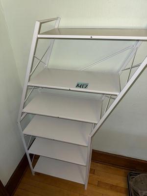 Sale Photo Thumbnail #973: M17-White shelf

Not exactly sure what this shelf requires, but it does not lock into position – See final photo