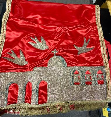 Mission San Juan Capistrano Coronation Tapestry Church Alter Cloth