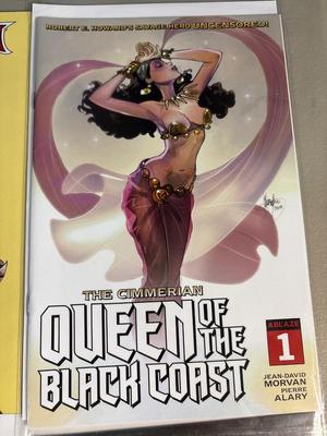 Red Sonja, Strange Academy, Queen of black Coast, Vampironica, Vampirella, Morbins