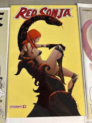 Red Sonja, Strange Academy, Queen of black Coast, Vampironica, Vampirella, Morbins