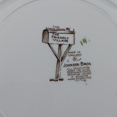 LOT 111: Johnson Bros. The Friendly Village Tea Cups, Dinner Plates, Bowls & More
