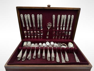 Godinger "Old Bouquet" Silver Plated Flatware Set