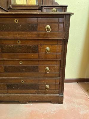ANTIQUE WALNUT DRESSER