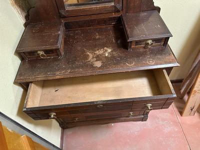ANTIQUE WALNUT DRESSER