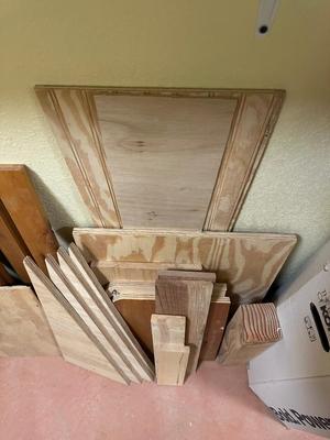 LARGE AMOUNT OF LUMBER AND SCRAP LUMBER