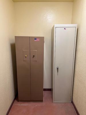 2 METAL STORAGE CABINETS