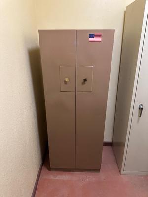 2 METAL STORAGE CABINETS