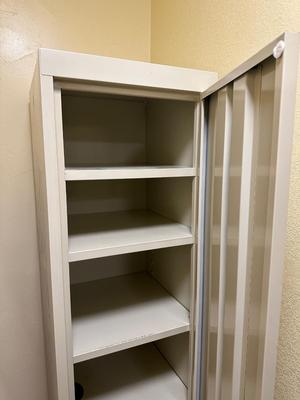 2 METAL STORAGE CABINETS