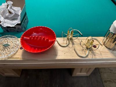 CRYSTAL COASTERS, DR GRABOW PIPE, ASHTRAYS AND MORE