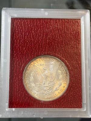 VINTAGE 1879-S MS65 GRADED/HOLDERED REDFIELD MORGAN SILVER DOLLAR AS PICTURED.
