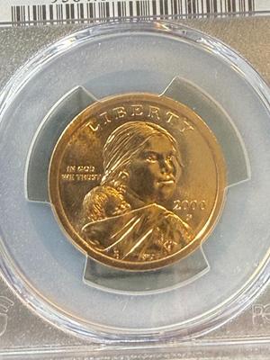 PCGS CERTIFIED 2000-P MS67 SACAGAWEA DOLLAR AS PICTURED.