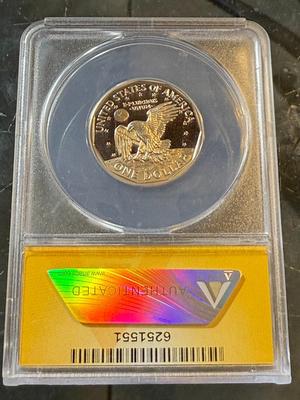 ANACS CERTIFIED 1999-P PROOF70 DEEP CAMEO SBA DOLLAR AS PICTURED.