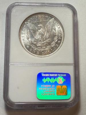 NGC CERTIFIED 1885-O MS64 MORGAN SILVER DOLLAR AS PICTURED.