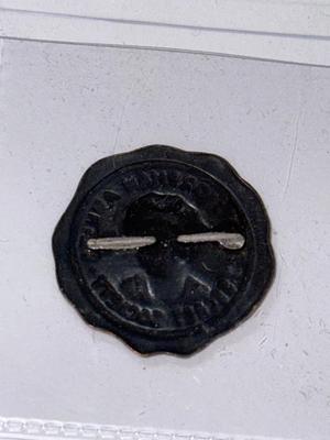 Little ORPHAN ANNIE BRASS Radio Secret Society Pinback Brooch Advertising Premium Button Pin as Pictured,