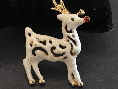 Rudolph Reindeer Brooch