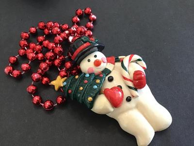 Frosty Statement Costume Necklace