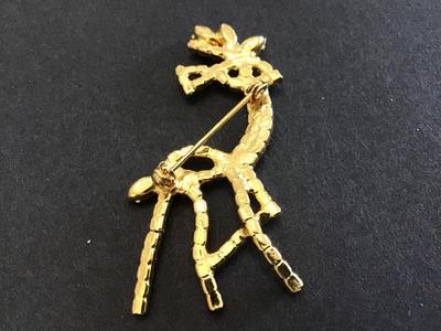 Rhinestone Rudolph Pin