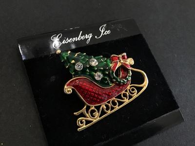 Eisenberg Ice On Card Brooch