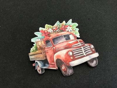 Holiday Truck Brooch