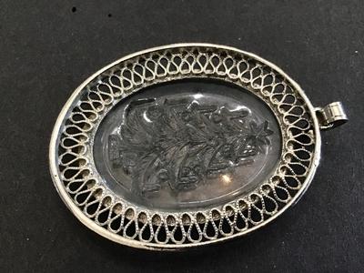 Vintage Glass Tree Pendant