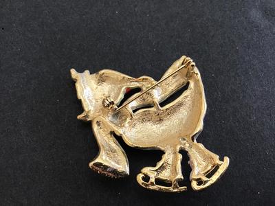 Vintage Duck Brooch