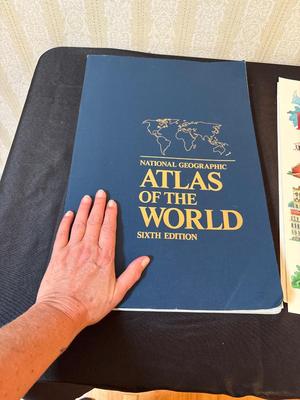 Large atlas and pictures
