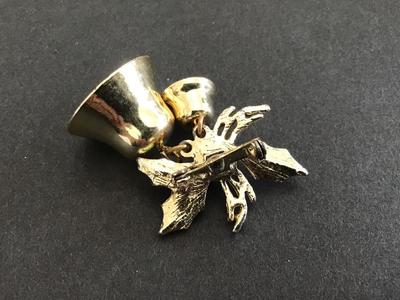 Vintage Ringing Bell Brooch