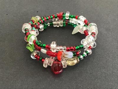 Glass Holiday Bracelet