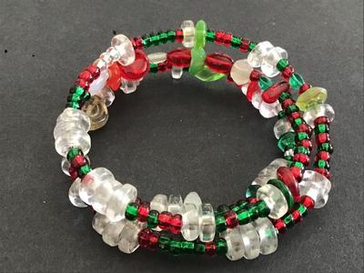 Glass Holiday Bracelet