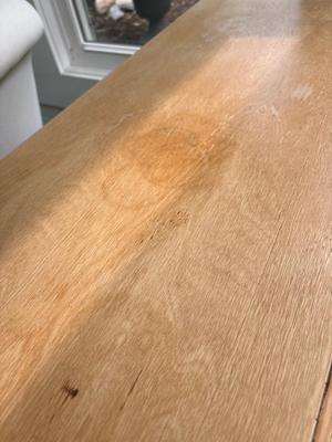 Wood drop down table with four chairs
