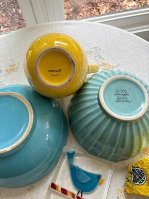 Blue and yellow lot