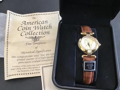 Consort Mercury Dime Silver Vintage Watch in Case Excellent. Working Leather