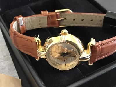 Consort Mercury Dime Silver Vintage Watch in Case Excellent. Working Leather