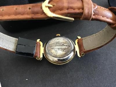 Consort Mercury Dime Silver Vintage Watch in Case Excellent. Working Leather