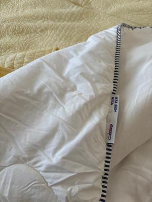 Headboard, mattress, box spring and bedding