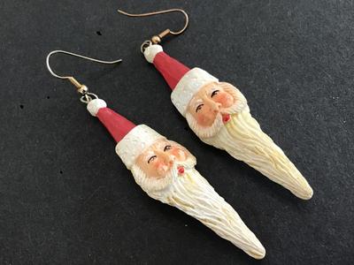 Old World Santa Earrings