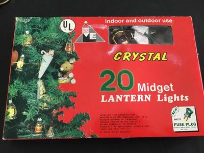 Vintage Midget Red Lantern Light