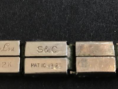 10-19-26 Antique Gold Filled Peggy Lou Art Deco Bracelet