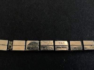 10-19-26 Antique Gold Filled Peggy Lou Art Deco Bracelet